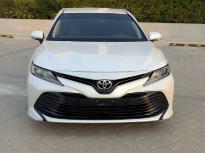 2020 Toyota Camry S Plus 4 Cylinders Petrol Engine White Beige Sedan GCC Specs Premium Condition