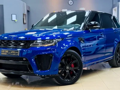 2021 Land Rover Range Rover Sport SVR Supercharged V8 Petrol Engine Blue White SUV Automatic
