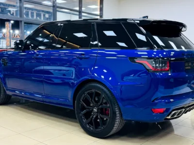 2021 Land Rover Range Rover Sport SVR Supercharged V8 Petrol Engine Blue White SUV Automatic