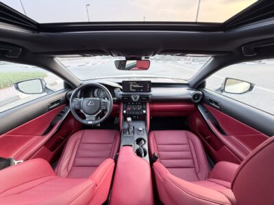2024 LEXUS IS 350 F-SPORT 3.5 Litres V6 Petrol Engine White Red Sedan American Specs