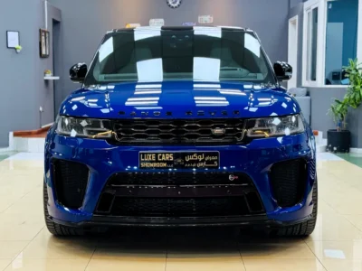 2021 Land Rover Range Rover Sport SVR Supercharged V8 Petrol Engine Blue White SUV Automatic