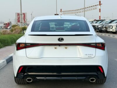 2024 LEXUS IS 350 F-SPORT 3.5 Litres V6 Petrol Engine White Red Sedan American Specs