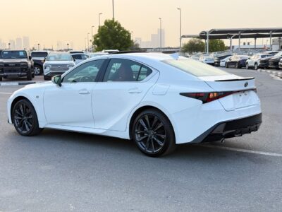 2024 LEXUS IS 350 F-SPORT 3.5 Litres V6 Petrol Engine White Red Sedan American Specs
