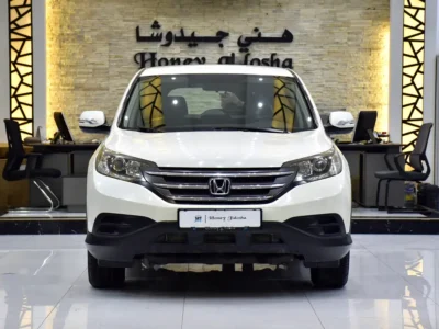2013 Honda CR-V EX 4 Cylinders petrol Engine White Beige SUV GCC Specs Automatic