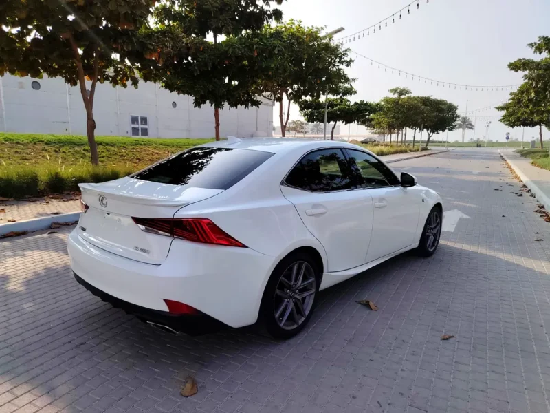 2017 Lexus IS-Series IS 300 Platinum 6 Cylinders Petrol Engine White Red Sedan American Specs