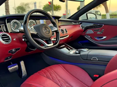 2017 Mercedes-Benz S-Class S 550 AMG 8 Cylinders Petrol Engine White Red Convertible
