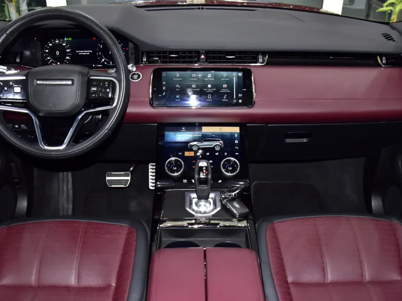 2021 Land Rover Range Rover Evoque R-Dynamic HSE 4 Cylinders Engine Red Maroon Crossover