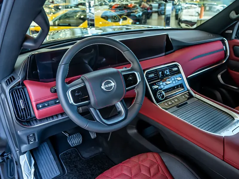 2026 Nissan Patrol LE Platinum 6 Cylinders Petrol Engine Black Red SUV GCC Specs Automatic