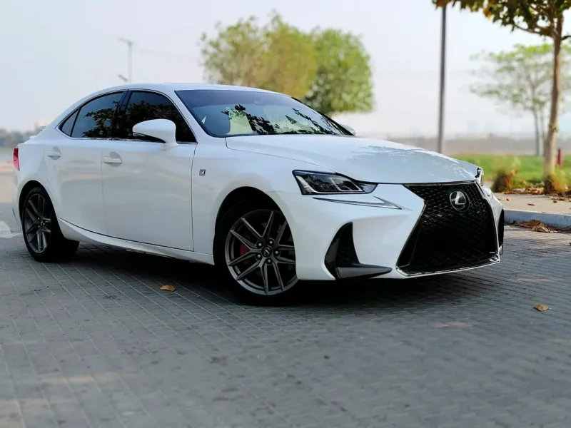 2017 Lexus IS-Series IS 300 Platinum 6 Cylinders Petrol Engine White Red Sedan American Specs