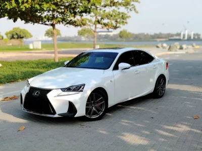 2017 Lexus IS-Series IS 300 Platinum 6 Cylinders Petrol Engine White Red Sedan American Specs