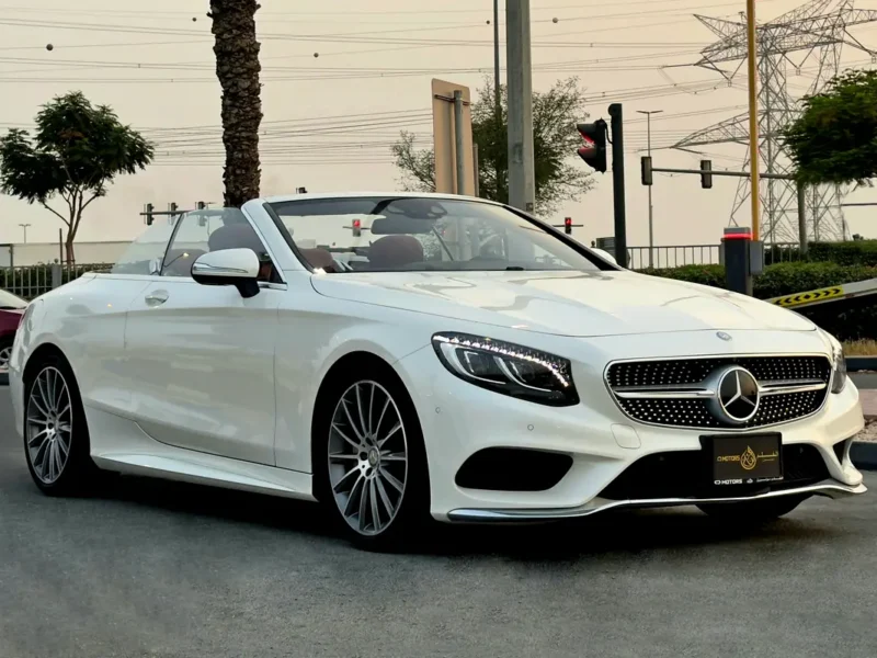 2017 Mercedes-Benz S-Class S 550 AMG 8 Cylinders Petrol Engine White Red Convertible