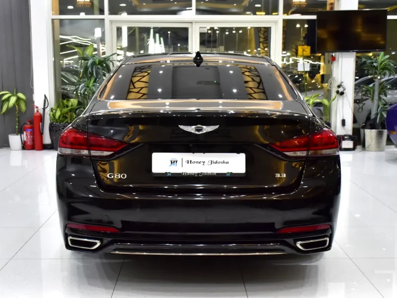 2018 Genesis G80 3.3T 6 Cylinders petrol Engine Black Sedan Automatic Korean Specs