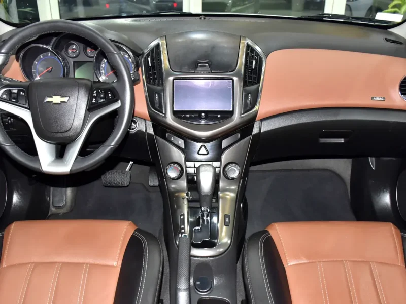 2017 Chevrolet Cruze LT 4 Cylinders Petrol Engine Silver Tan Hatchback GCC Specifications
