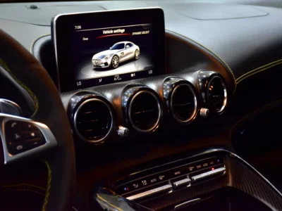 2015 Mercedes-Benz AMG AMG-GT S 4.0L V8 Biturbo Petrol Engine Yellow Black Coupe GCC