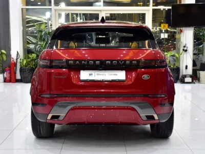2021 Land Rover Range Rover Evoque R-Dynamic HSE 4 Cylinders Engine Red Maroon Crossover