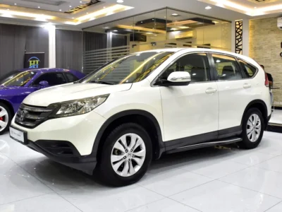 2013 Honda CR-V EX 4 Cylinders petrol Engine White Beige SUV GCC Specs Automatic