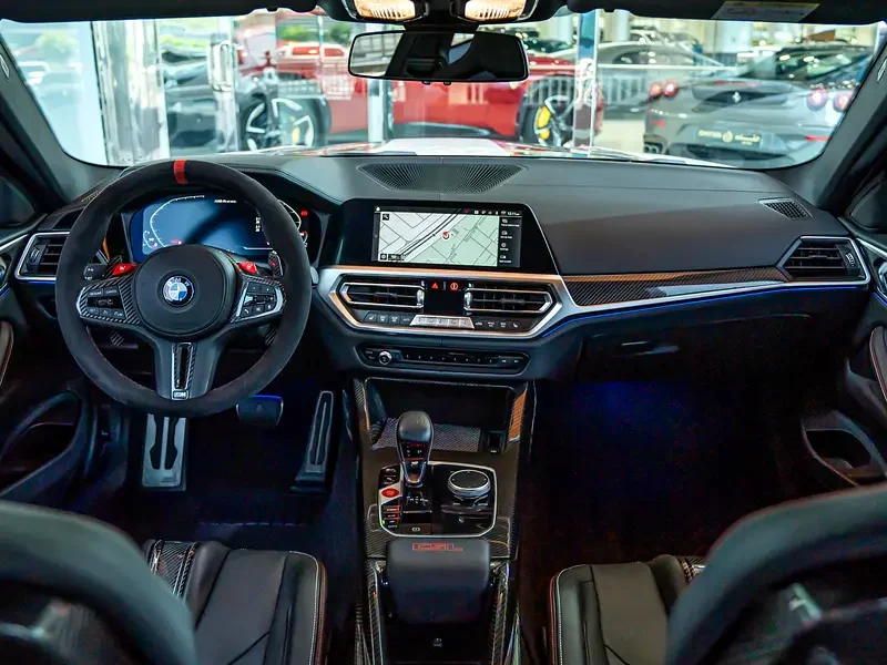 2023 BMW M4 CS S58 3.0L Twin-Turbo Inline-6 Petrol Engine White Black Coupe GCC Specs