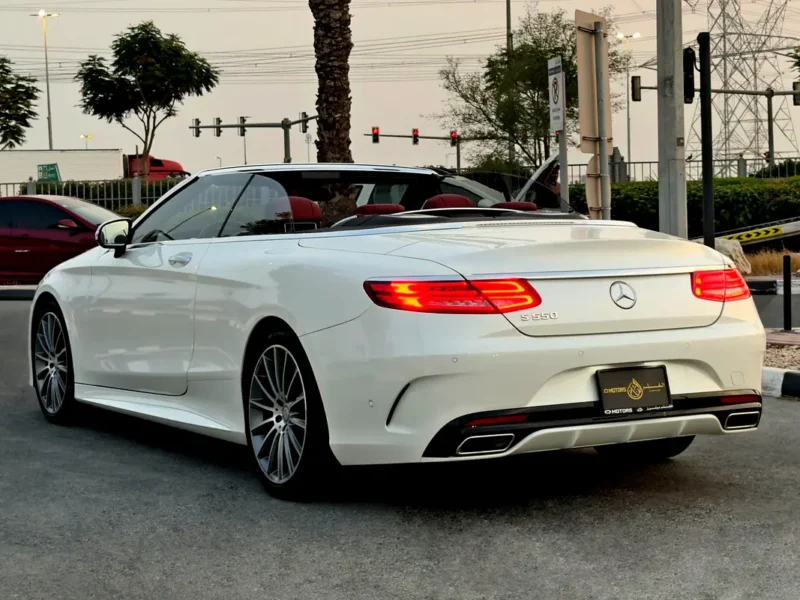 2017 Mercedes-Benz S-Class S 550 AMG 8 Cylinders Petrol Engine White Red Convertible