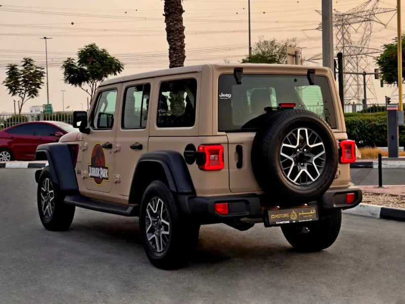 2024 Jeep Wrangler Sahara 4 Cylinders Petrol Engine Beige Black SUV GCC Specifications