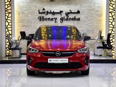 2023 Opel Corsa Elegance Plus 3 Cylinders Petrol Engine Red Black Hatchback GCC Specs