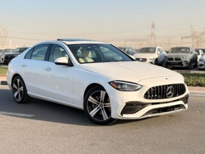 2026 Mercedes-Benz C300 AMG 2.0-liter Turbocharged 4 Cylinder Petrol Engine White Beige Sedan