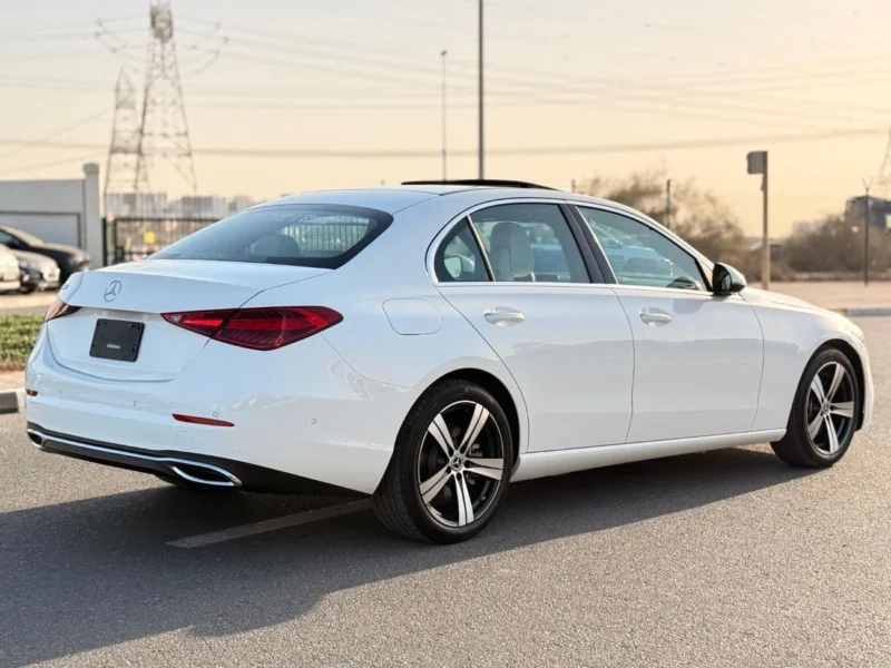 2026 Mercedes-Benz C300 AMG 2.0-liter Turbocharged 4 Cylinder Petrol Engine White Beige Sedan