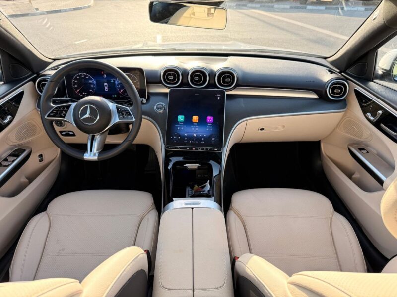 2026 Mercedes-Benz C300 AMG 2.0-liter Turbocharged 4 Cylinder Petrol Engine White Beige Sedan