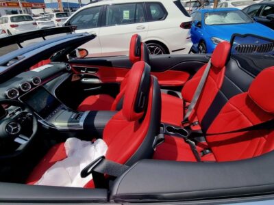 2026 Mercedes-Benz CLE 200 Cabriolet 2.0-liter Turbocharged 4-Cylinder White Red Convertible