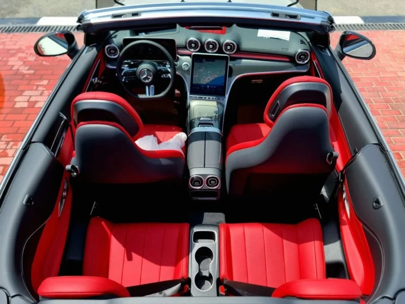 2026 Mercedes-Benz CLE 200 Cabriolet 2.0-liter Turbocharged 4-Cylinder White Red Convertible