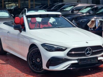 2026 Mercedes-Benz CLE 200 Cabriolet 2.0-liter Turbocharged 4-Cylinder White Red Convertible