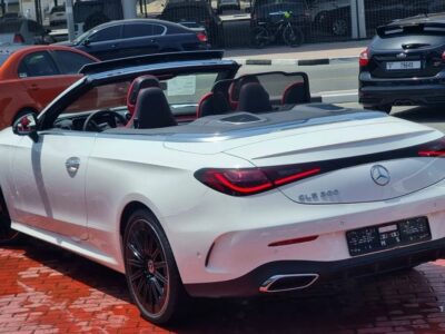 2026 Mercedes-Benz CLE 200 Cabriolet 2.0-liter Turbocharged 4-Cylinder White Red Convertible