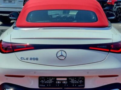 2026 Mercedes-Benz CLE 200 Cabriolet 2.0-liter Turbocharged 4-Cylinder White Red Convertible