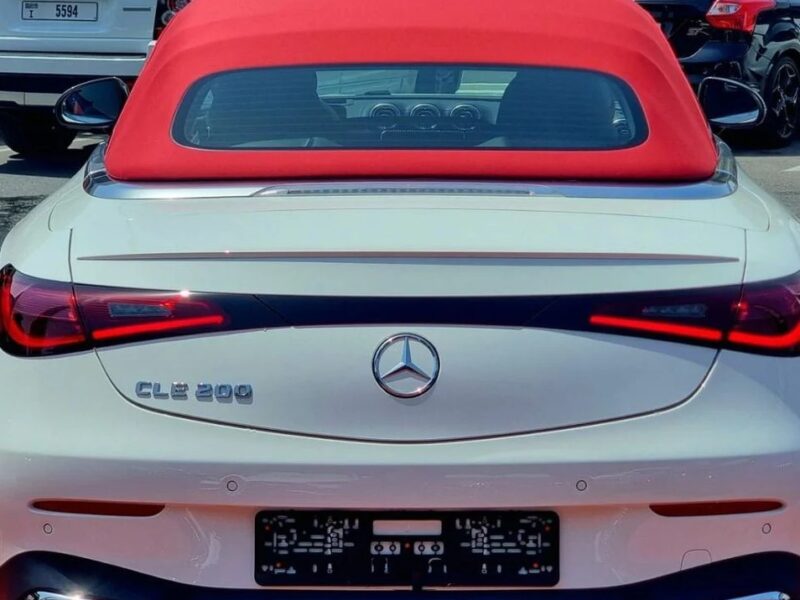 2026 Mercedes-Benz CLE 200 Cabriolet 2.0-liter Turbocharged 4-Cylinder White Red Convertible