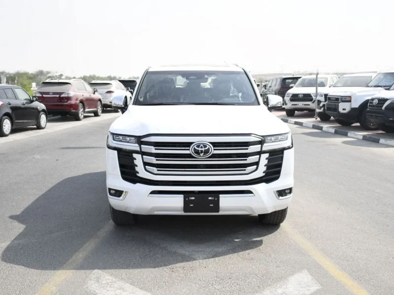 2026 Toyota Land Cruiser VXR 3.5 Litres 6 Cylinders Petrol Engine White Red SUV GCC Specs Full Option