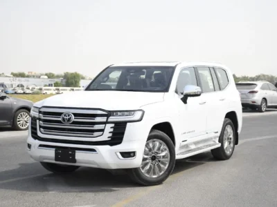 2026 Toyota Land Cruiser VXR 3.5 Litres 6 Cylinders Petrol Engine White Red SUV GCC Specs Full Option