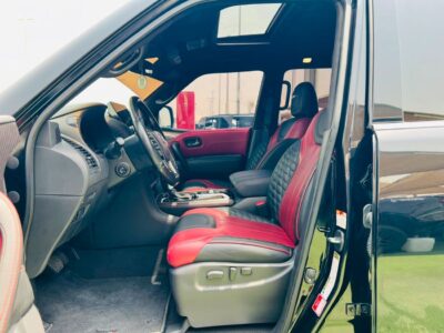 2019 Nissan Armada SL 5.6 Litres 8 Cylinders Petrol Engine Black Red SUV American Specs