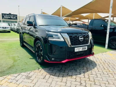 2019 Nissan Armada SL 5.6 Litres 8 Cylinders Petrol Engine Black Red SUV American Specs