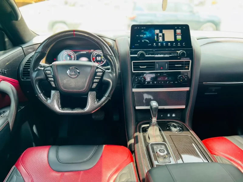 2019 Nissan Armada SL 5.6 Litres 8 Cylinders Petrol Engine Black Red SUV American Specs