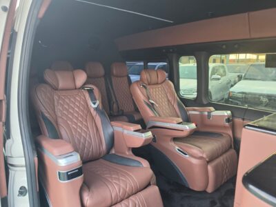 2026 Toyota HIACE VIP 3.5-liter V6 Petrol Engine White Brown Van GCC Specs Automatic