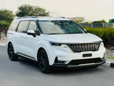 2022 Kia Carnival 3.5 Litres 6 Cylinders Petrol Engine White Tan SUV GCC Specs Full Option