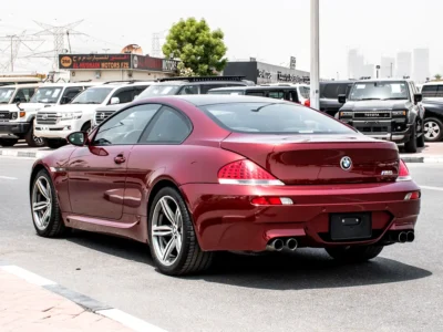 2007 BMW M6 Coupe 10 Cylinders Petrol Engine Red Black Coupe Japanese Specs Automatic