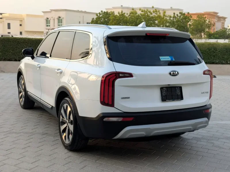 2021 Kia Telluride EX 3.8 Litres V6 Petrol Engine White Beige SUV GCC Specs Excellent Condition