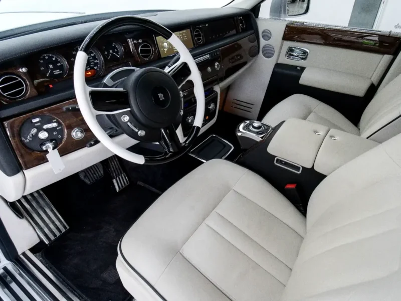 2014 Rolls-Royce Phantom Standard V12 Petrol Engine White Beige Sedan American Specs Automatic