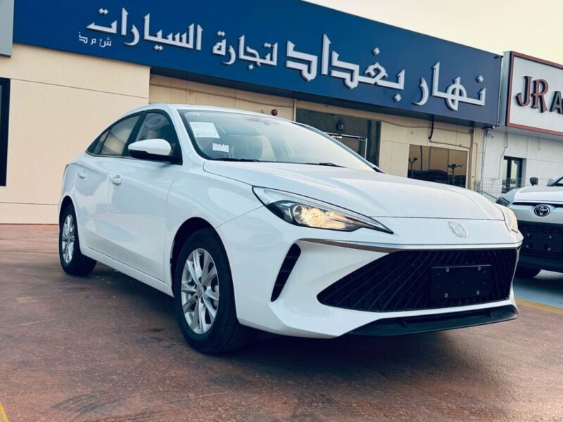 2024 MG 5 STD 1.5 Liters 4 Cylinders Petrol Engine White Black Sedan GCC Specs Fully Loaded