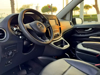 2019 Mercedes-Benz Vito Tourer Select 4 Cylinders Diesel Engine White Black Van GCC Specs