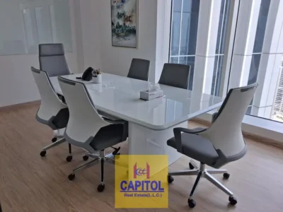 975 sqft Fully Furnished | 3 Glass Cabins | Premium Office