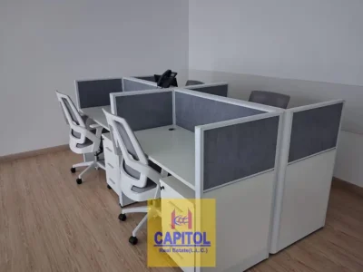 975 sqft Fully Furnished | 3 Glass Cabins | Premium Office