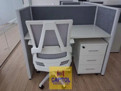 975 sqft Fully Furnished | 3 Glass Cabins | Premium Office