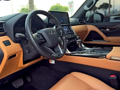 2025 Lexus LX-Series LX 600 Prestige 3.5L Twin-Turbo V6 Petrol Engine White Tan SUV GCC Specs