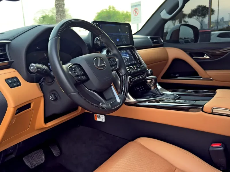 2025 Lexus LX-Series LX 600 Prestige 3.5L Twin-Turbo V6 Petrol Engine White Tan SUV GCC Specs